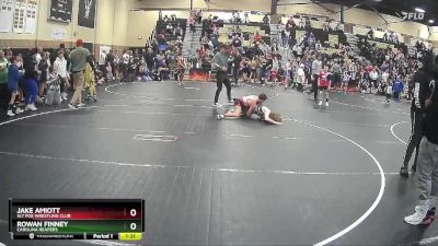 115/122 Round 1 - Jake Amiott, Sly Fox Wrestling Club vs Rowan Finney, Carolina Reapers