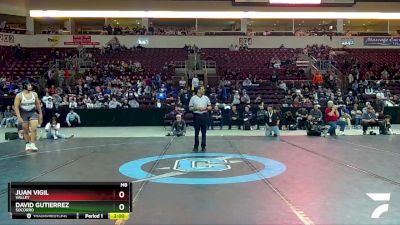 4A 285 lbs 1st Place Match - Juan Vigil, Valley vs David Gutierrez, Socorro