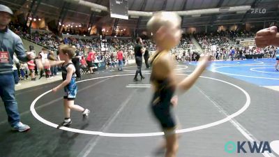 46 lbs Round Of 32 - Joshua Poff, Harrah Little League Wrestling vs Hank Hurd, Pawhuska Elks Takedown