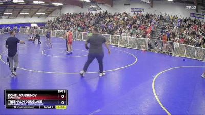 126 lbs Cons. Round 2 - Donel VanGundy, Unattached vs Treshaun Douglass, Hood River Youth Wrestling Clu