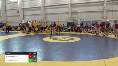 82 lbs Pools - Mya Beckett, Badger Girls Elite vs Giada Croteau, PA West