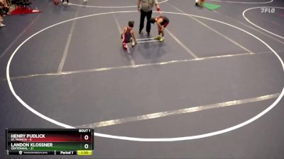 64 lbs Round 1 (4 Team) - Henry Pudlick, St. Francis vs Landon Klossner, Centennial