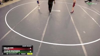 67 lbs Champ. Round 1 - Charlie Krumwiede, Wayzata Youth Wrestling vs Kellan Eide, Minnesota