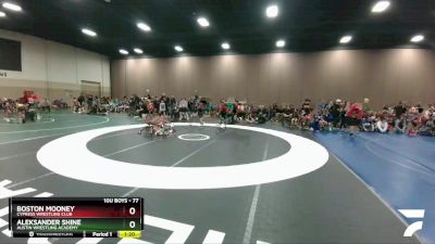 77 lbs Quarterfinal - Aleksander Shine, Austin Wrestling Academy vs Boston Mooney, Cypress Wrestling Club