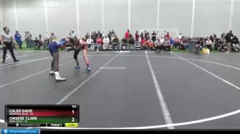 152 lbs Round 3 (4 Team) - Caleb Davis, Nebraska Blue vs Cinsere Clark, Iowa Gold