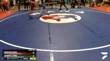 74 lbs 5th Place Match - Grayson Boss, Jackson Hole Wrestling Club vs Garrett York, Big Piney Pinners Wrestling Club