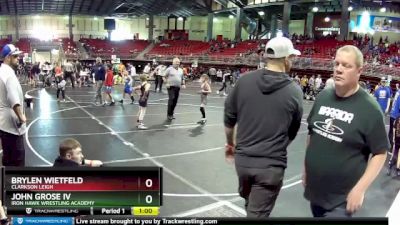 70 lbs 7th Place Match - John Grose Iv, Iron Hawk Wrestling Academy vs Brylen Wietfeld, Clarkson Leigh