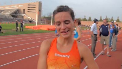 Ashley Higginson after strong steeple opener at Larry Ellis