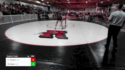 182 lbs Quarterfinal - Tucker Vician, Natick vs Sam Dean, Minnechaug