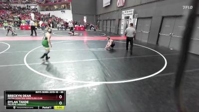 85 lbs Quarterfinal - Breckyn Dean, Milton Monsters Wrestling Club vs Dylan Tande, Melrose-Mindoro