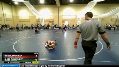 61 lbs Quarterfinal - Mason Ashworth, Juab Wrestling Club (JWC) vs Blaze Blackhurst, Pleasant Grove/TUG