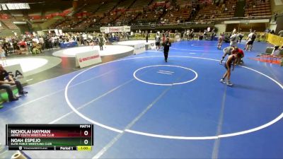 82 lbs Cons. Round 4 - Nicholai Hayman, Hemet Youth Wrestling Club vs Noah Espejo, Elite Force Wrestling Club