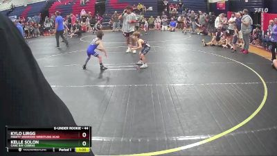 44 lbs Cons. Semi - Kylo Lirgg, Mighty Warriors Wrestling Acad vs Kelle Solon, Cane Bay Cobras