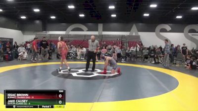 100 lbs Placement Matches (8 Team) - Jake Causey, Gotcha Illinois (IL) vs Issac Brown, Burnett Trained (OH)