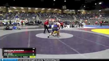 195 lbs Quarterfinals (8 Team) - Ray Solis, 5A Crook County vs Sebastian Echeverria, 5A Hillsboro