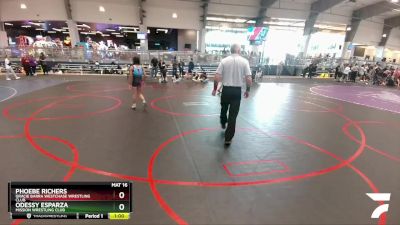 98 lbs Cons. Semi - Phoebe Richers, Gracie Barra Westchase Wrestling Club vs Odessy Esparza, Mission Wrestling Club