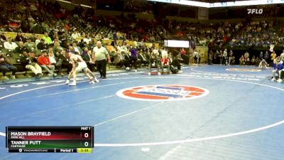 106 Class 4 lbs 5th Place Match - Tanner Putt, Carthage vs Mason Brayfield, Park Hill