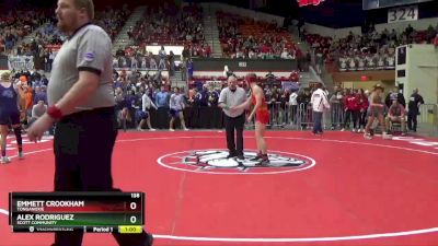 138 lbs Cons. Round 1 - Alex Rodriguez, Scott Community vs Emmett Crookham, Tonganoxie
