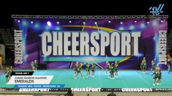 Cheer Passion Allstars - Emeralds [2024 L1 Mini - Novice - Restrictions - D2 Day 1] 2024 CHEERSPORT Charlotte Classic