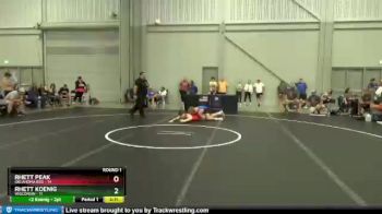 132 lbs Round 1 (8 Team) - Rhett Peak, Oklahoma Red vs Rhett Koenig, Wisconsin
