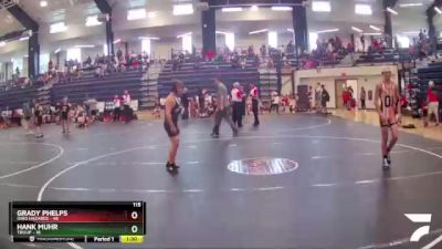 115 lbs Semis & 1st Wrestleback (8 Team) - Hank Muhr, Troup vs Grady Phelps, Ohio Hazards