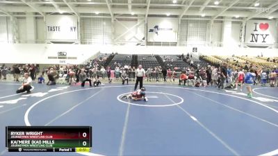 58 lbs Cons. Semi - Ryker Wright, Journeymen Wrestling Club vs Kai`mere (Kai) Mills, Journeymen Wrestling Club