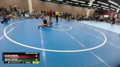 114 lbs 2nd Place Match - Grant Eaton, Katy Area Wrestling Club vs Caleb Hennig, 512 Outlaw Wrestling