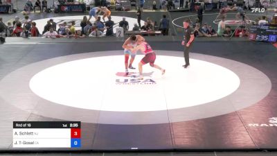 220 lbs Rnd Of 16 - Aidan Schlett, New Jersey vs Jayden Tadeo-Gosal, California