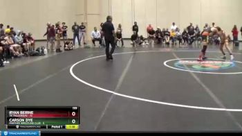 155 lbs Round 4 (6 Team) - Carson Dye, Panther Wrestling Club vs RYAN BEIRNE, TK Talledegas