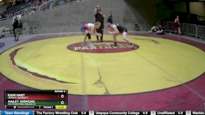 170 lbs Round 6 - Kami Hart, Linfield University vs Hailey Ahsmuhs, Southwestern Oregon CC