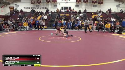 115 lbs Cons. Semi - Harlee Hiller, Loyola Academy vs Lane Fordyce, Bishop McCort