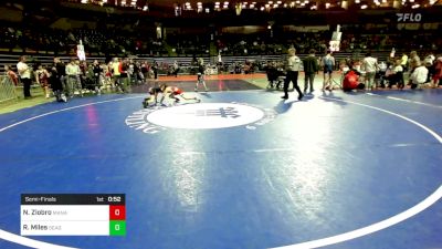 80 lbs Semifinal - Noah Ziobro, Manalapan vs Reid Miles, Seagull Wrestling Club