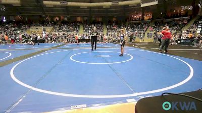 64 lbs Consi Of 16 #2 - Spin Kennedy, Woodland Wrestling Club vs Cooper Howell, Poteau Youth Wrestling Academy