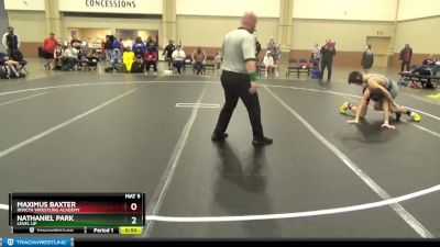 130-135 lbs Quarterfinal - Maximus Baxter, Invicta Wrestling Academy vs Nathaniel Park, Level Up