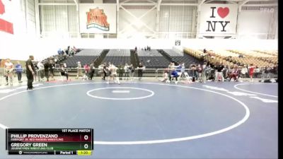 145 lbs 1st Place Match - Gregory Green, Journeymen Wrestling Club vs Phillip Provenzano, Fairport Jr. Red Raiders Wrestling