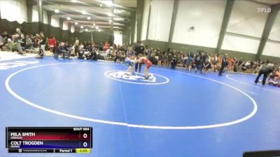 74 lbs Cons. Round 3 - Mila Smith, Oregon vs Colt Trogden, NWWC