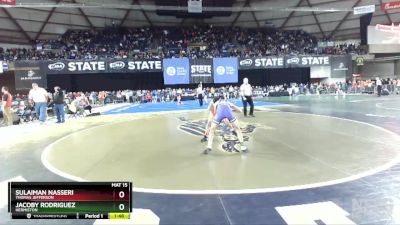 3A 113 lbs Quarterfinal - Sulaiman Nasseri, Thomas Jefferson vs Jacoby Rodriguez, Hermiston