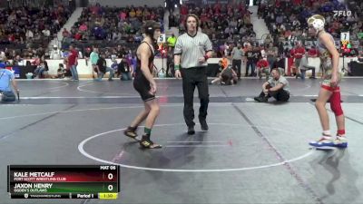 115 lbs Champ. Round 1 - Kale Metcalf, Fort Scott Wrestling Club vs Jaxon Henry, Ogden`s Outlaws