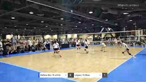 Balboa Bay 15 white vs Legacy 15 Blue - 2022 JVA West Coast Cup presented by Nike