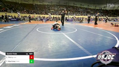 76 lbs Quarterfinal - Colton Perry, HURRICANE WRESTLING ACADEMY vs Tobias Martinez, Triumph Wrestling Club