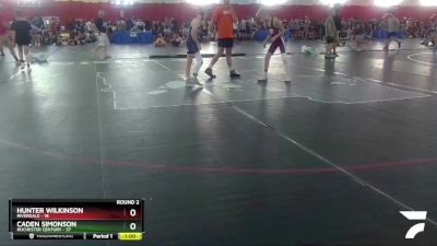 97-100 lbs Round 2 - Hunter Wilkinson, Riverdale vs Caden Simonson, Rochester Century