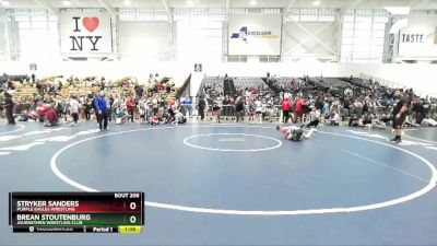 87 lbs Quarterfinal - Brean Stoutenburg, Journeymen Wrestling Club vs Stryker Sanders, Purple Eagles Wrestling