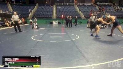 2A 285 lbs Semifinal - Dj Spring, Maiden vs Colton Wood, Providence Grove