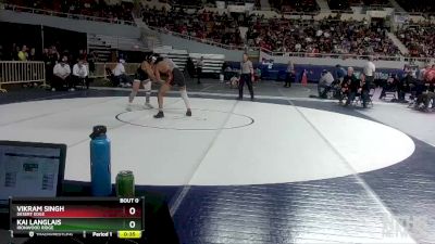 D2-157 lbs Cons. Round 3 - Vikram Singh, Desert Edge vs Kai Langlais, Ironwood Ridge