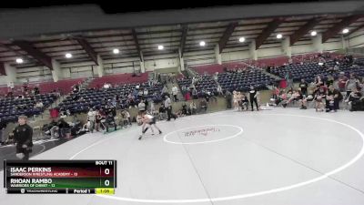 74 lbs Quarters & Wb (16 Team) - Rhoan Rambo, Warriors Of Christ vs Isaac Perkins, Sanderson Wrestling Academy