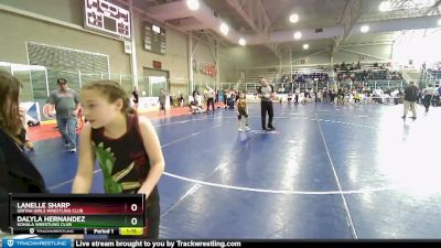 78 lbs 3rd Place Match - Lanelle Sharp, Uintah Girls Wrestling Club vs Dalyla Hernandez, Kohala Wrestling Club