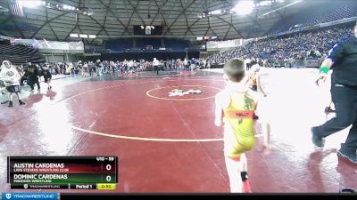 59 lbs Cons. Round 2 - Dominic Cardenas, Maddogs Wrestling vs Austin Cardenas, Lake Stevens Wrestling Club