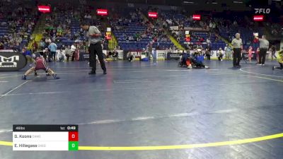 46 lbs Round Of 16 - Grayson Koons, Canon-McMillan vs Easton Hillegass, Chestnut Ridge