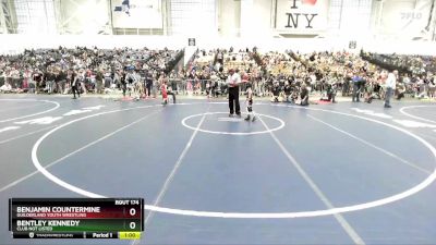 44 lbs Quarterfinal - Bentley Kennedy, Club Not Listed vs Benjamin Countermine, Guilderland Youth Wrestling