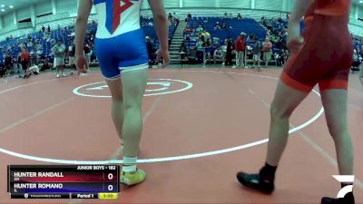 182 lbs Cons. Round 2 - Hunter Randall, OH vs Hunter Romano, IL